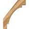Ekena Millwork 4"W x 22"D x 28"H Merced Rough Sawn Knee Brace, Western Red Cedar BRC04X22X28MRC00RWR - alternate 2